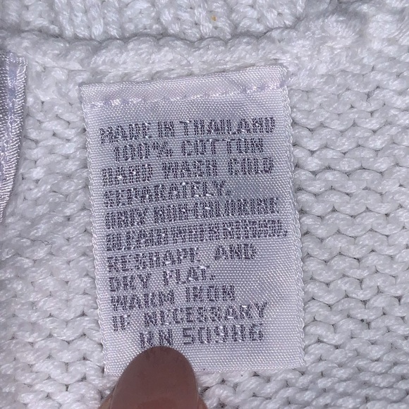 Jeanne Pierre Women’s White Sleeveless Sweater Size Large - Picture 3 of 7